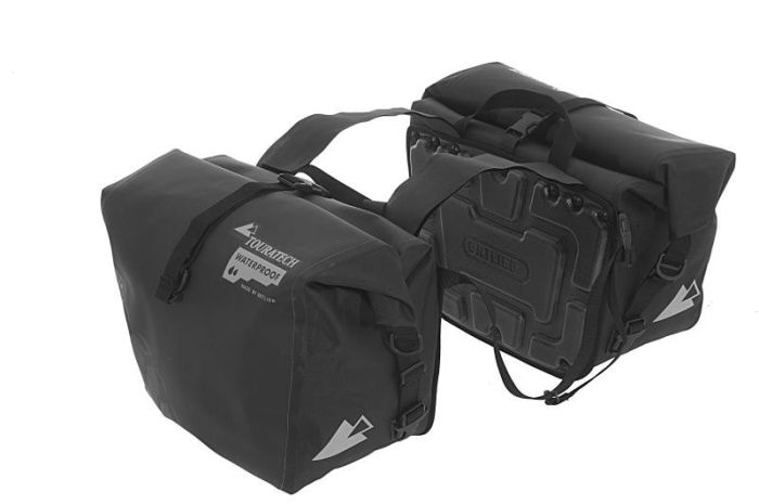 Saddle bags ENDURANCE Velcro pair black by Touratech Waterproof made by ORTLIEB